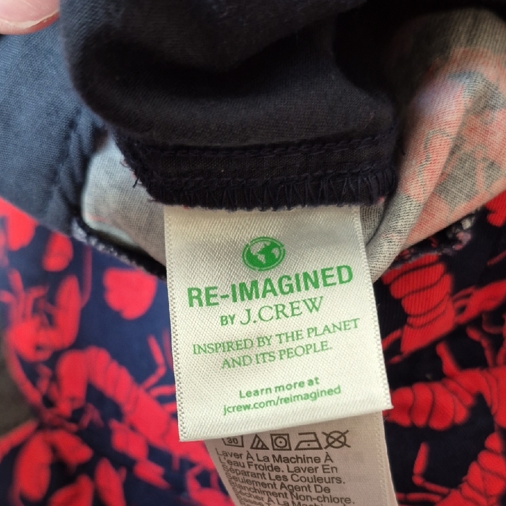 J. Crew 5 Inch Size 12 Lobster Print Women's Shorts, New With Tags - Picture 8 of 12